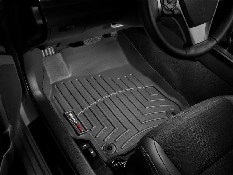 Weathertech Rear Floorliner – Custom-Fit, Heavy-Duty Black Trim-To-Floor Design 1