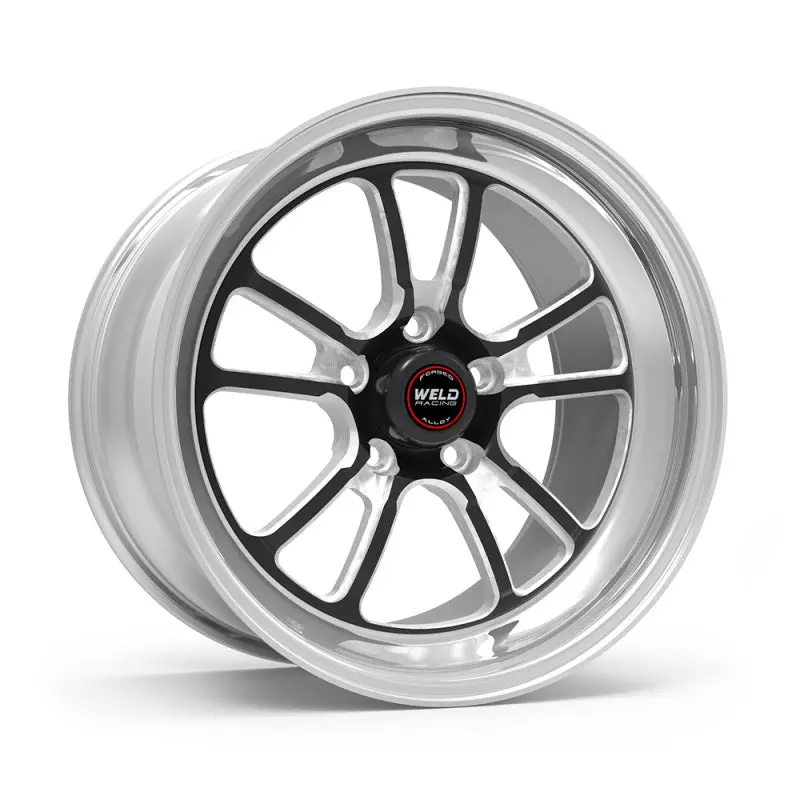 Weld S70 Black Non-Beadlock Wheel — 18X8, 5X4.75 Bolt Pattern, 4.6-Inch Backspace, High Pad Design 1