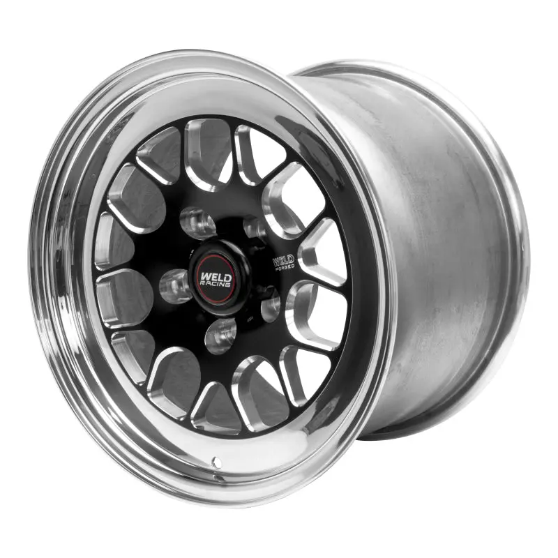 Weld S77 Black Non-Beadlock Wheel — 15X4, 5X120Mm Bolt Pattern, 2.5-Inch Backspace, Low Pad Design 1