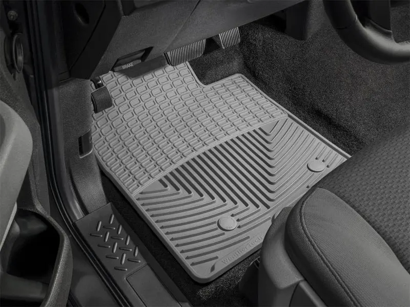 Wt Premium Front Floor Mats – Textured Grey Rubber 1